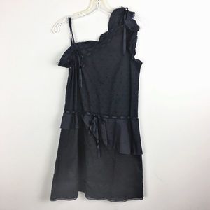Diesel | Black One Shoulder Ribbon Dress - H5